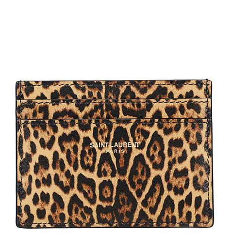 yellow ysl wallet|saint laurent leopard print wallet.